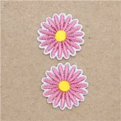 Margeritter rosa – 2,3 cm – Strykemerker