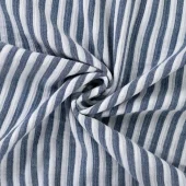 Navy col.980D striper – Bambino – Musselin