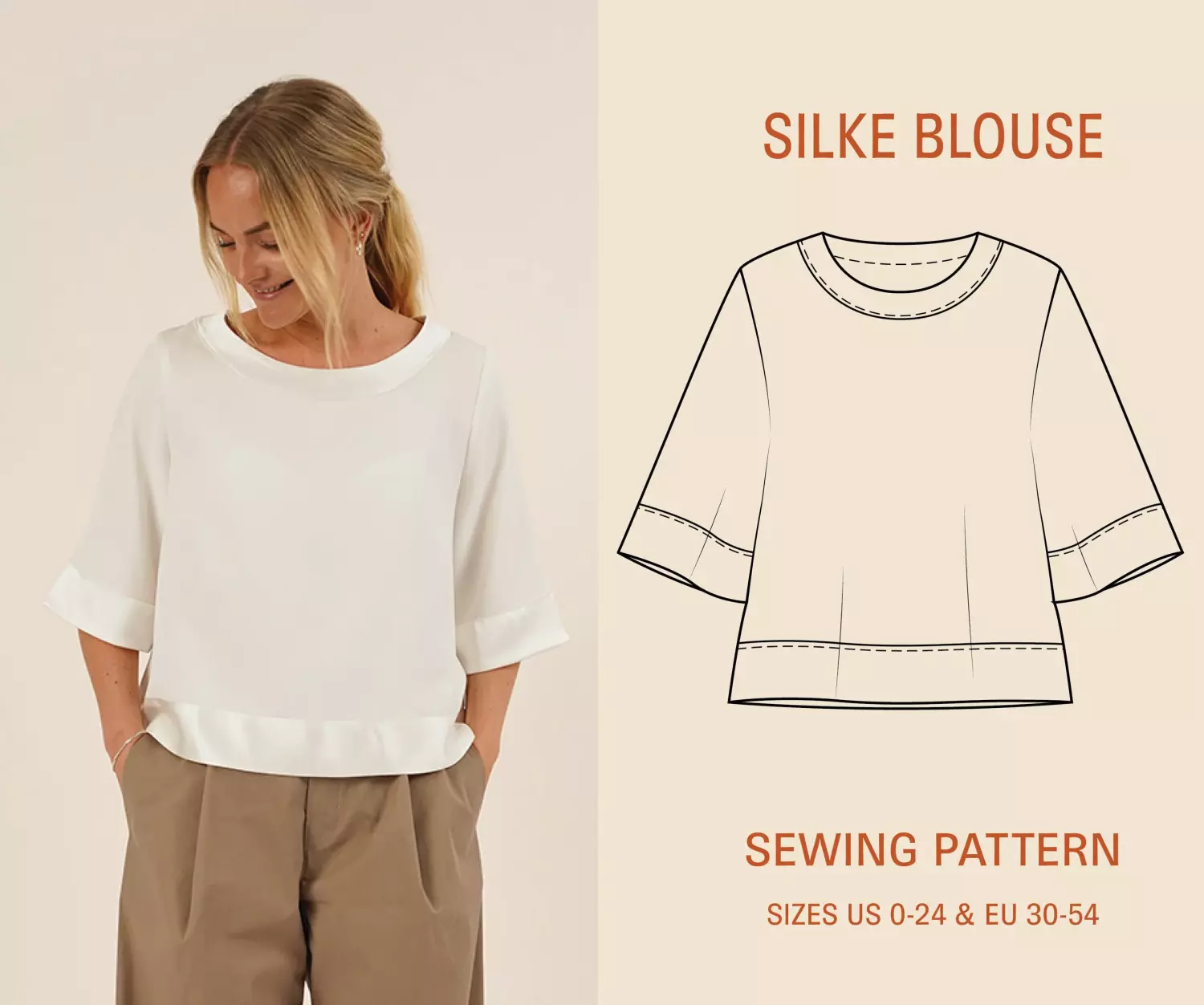 Silke blouse - 30-54 - Wardrobe by me