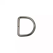Sølv – 20 mm – D-ring