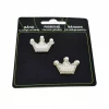 Kroner m/ perler & glitter - 29x22mm - symerke