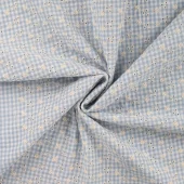Blå & Hvit – Gingham Embroidery – Seersucker