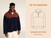 Zip-Up Sweater - 2xs-4xl - Wardrobe By Me