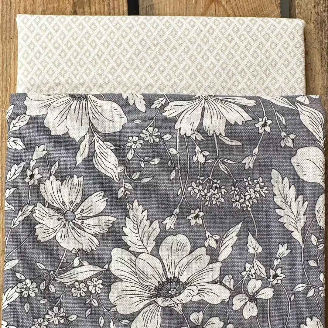 Flowers & Tan Diamond - Stoffpakke