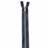 80cm – Marine/Metall – Delbar glidelås