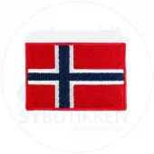 Norsk flagg – 7×5 cm – Strykemerke