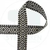 Svart/ecru z63 1411 – 40mm – Veskebånd