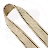 Off-White/Brown col.OWBR – 25mm – Veskebånd