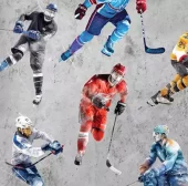 Hockey grå - Ice Hockey - Benartex