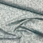 Flowing Leaves (Light Teal) - Garden of Affection - Benartex