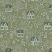 Hus (Medium Moss) - Heirloom Garden - Benartex