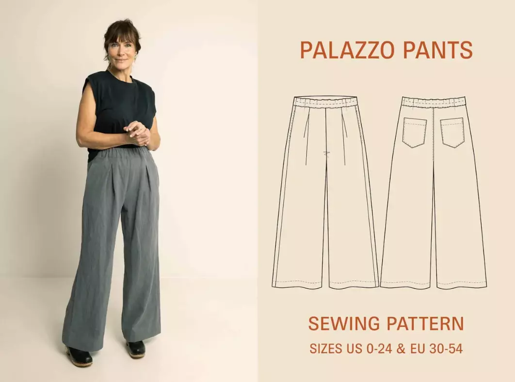 Palazzo Pants - 30-54 - Wardrobe By Me