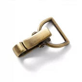 Antikk messing - 30 mm - Karabinkrok