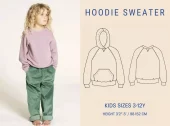 Hoodie Sweater - 3-12 år - Wardrobe By Me