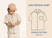 Tropical shirt - 3-12 år - Wardrobe By Me