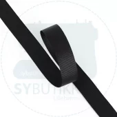 Svart - 18mm - Ripsbånd