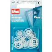 Transparent – 15mm – Trykknapper