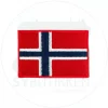 Norsk flagg - 20x30mm - Strykemerke