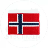 Norsk flagg - 20x30mm - Strykemerke