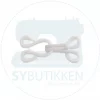 Hvit - 15mm - Pelshekte