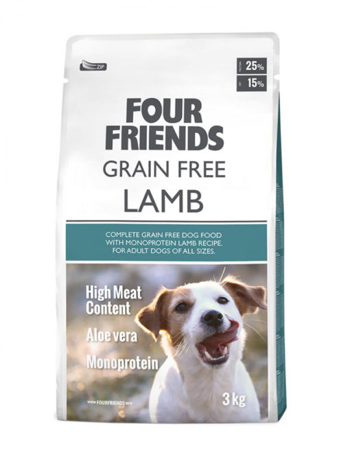 Four Friends Lam og Ris 3 kg