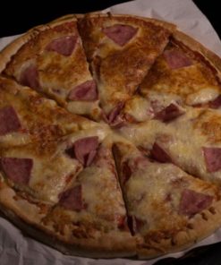 Glutenfri pizza med skinke & bacon (30 cm)