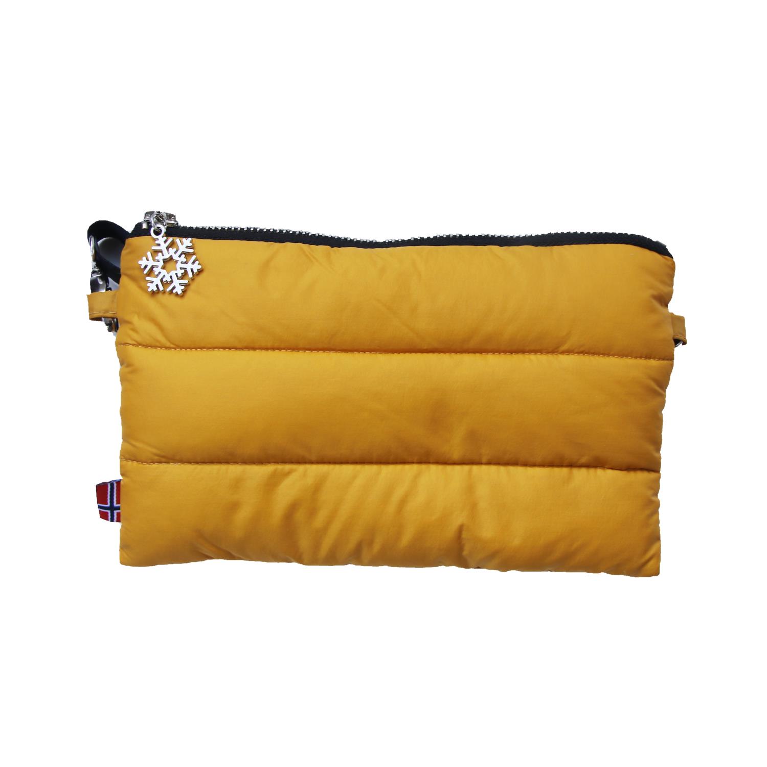 Thermopoc  clutch veske i dun, Oker