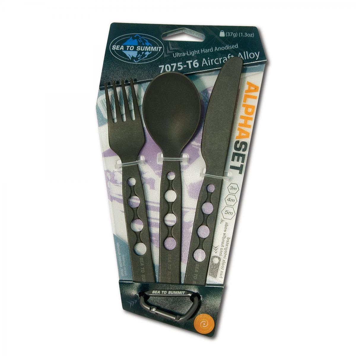 Sea To Summit ALPHASET SKJE/KNIV/GAFFEL