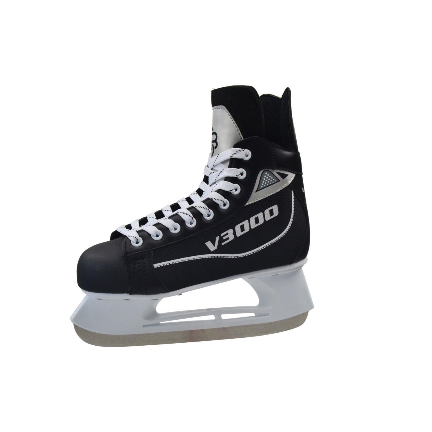 Nijdam V3000 HOCKEYSKØYTE JR BLACK/WHITE str 30