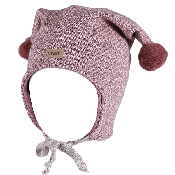 Kivat Knytelue mønster, støvrosa