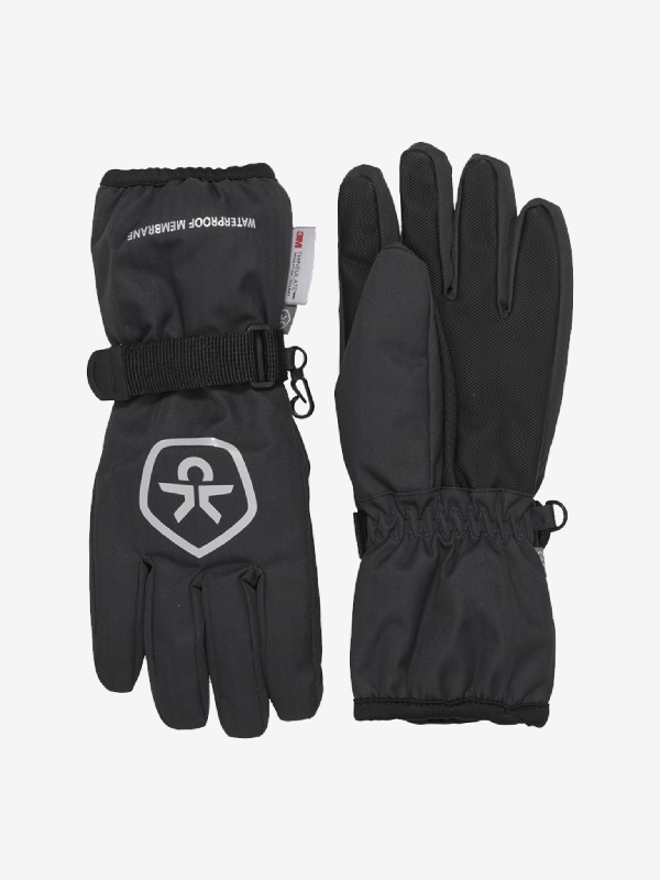 Color Kids Gloves Waterproof, black