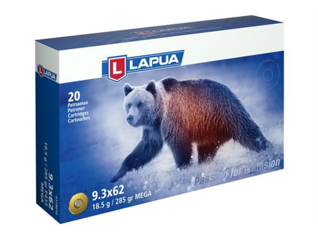 Lapua SP Mega 9,3x62 18,5g/ 285grs 20 stk