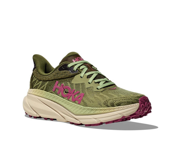 Hoka W Challenger 7, forest floor/beet root