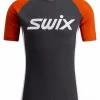 Swix  Racex Classic Short Sleeve M, magnet/ fiery red