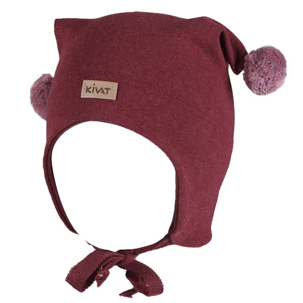 Kivat Knytelue Bomull Skinnlapp, burgunder