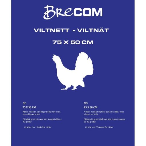 Brecom Viltnett Fugl/Hare 75x50 cm