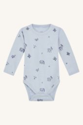 Hust&Claire Baloo body med dyr, cloud blue