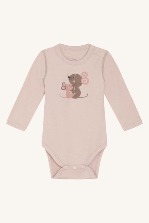 Hust&Claire Baloo body med mus, rose cloud