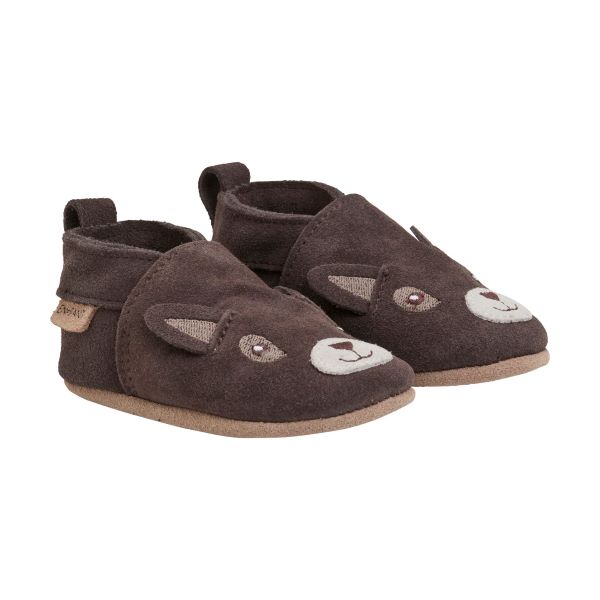 En Fant Animal Semsket Slippers, chocolate brown