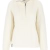 Twentyfour  Mode Iris Half Zip Genser Dame, hvit