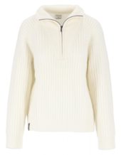 Twentyfour  Mode Iris Half Zip Genser Dame, hvit