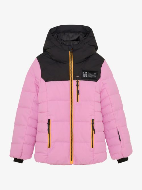 Color Kids Ski Jacket Quilt Stitch Seams