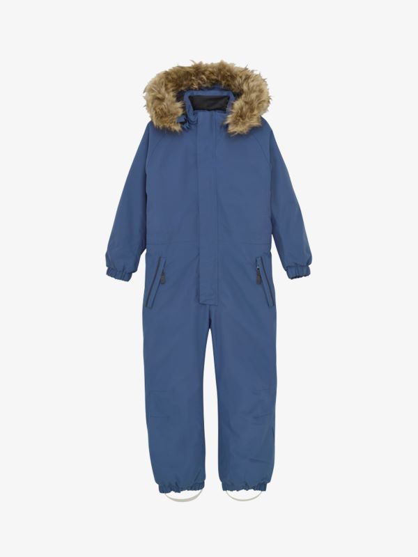 Color Kids Coverall W Fake Fur, vintage indigo