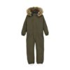 Color Kids Coverall W Fake Fur, grape leaf