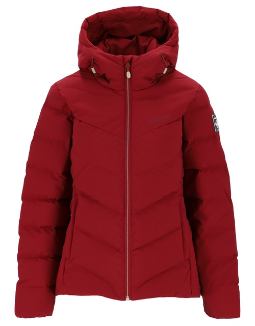 Twentyfour Finse Origin Dunjakke Dame, vinrød