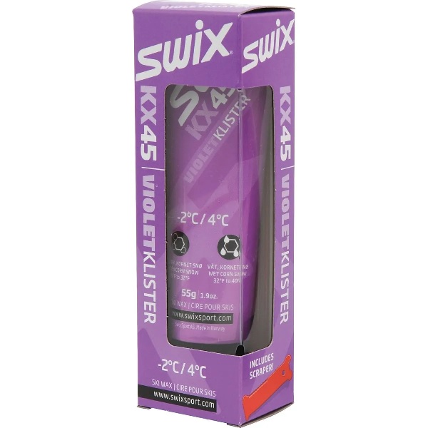 Swix  Kx45 Violet Klister, -2c To 4c