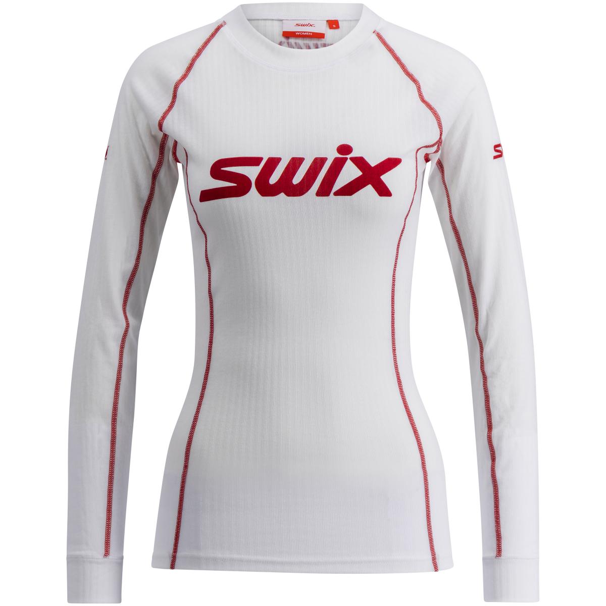 Swix  Racex Classic Long Sleeve W, bright white/swix red