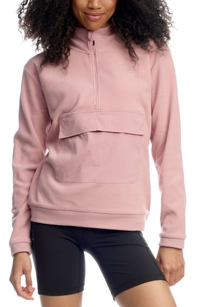 Twentyfour  Venture Air Half zip fleece Dame, støvrosa