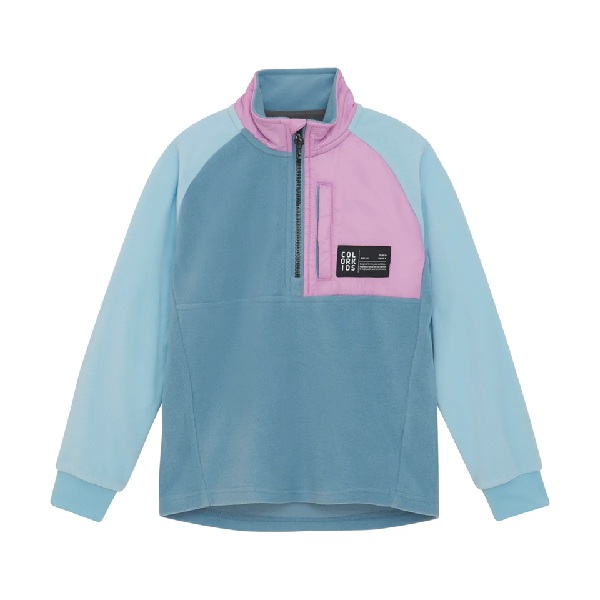 Color Kids Fleece Jacket, faded denim