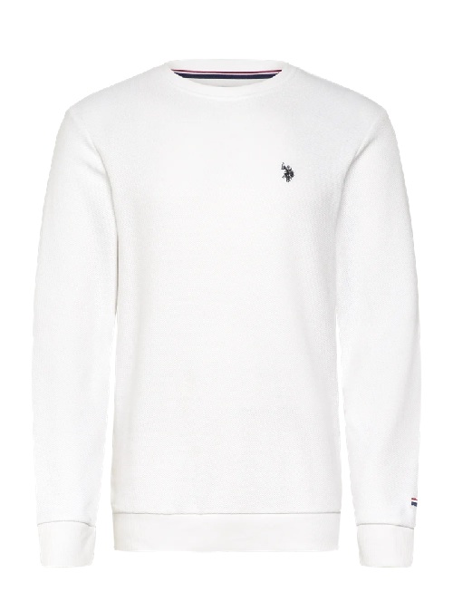 U.S Polo Assn  Malo genser herre, hvit